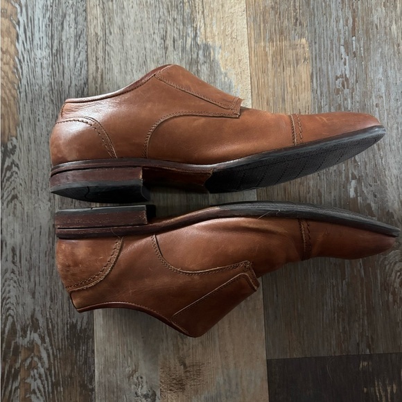 Cole Haan Men's Size 11.5 Harrison Monk Oxfords British Tan Dress Shoes Slip On - Picture 3 of 6